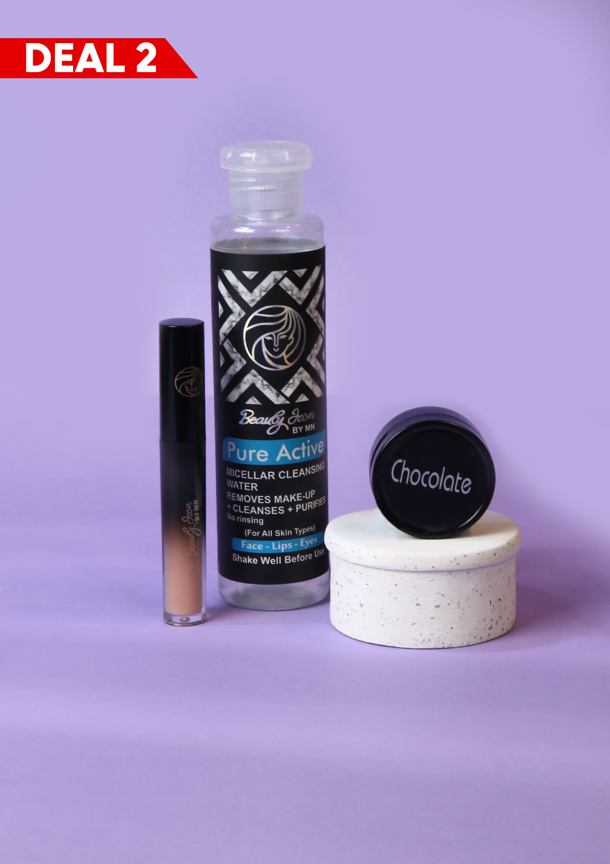 Deal 2 (Chocolate Concealer + Nude Lip Color + Makeup Remover)